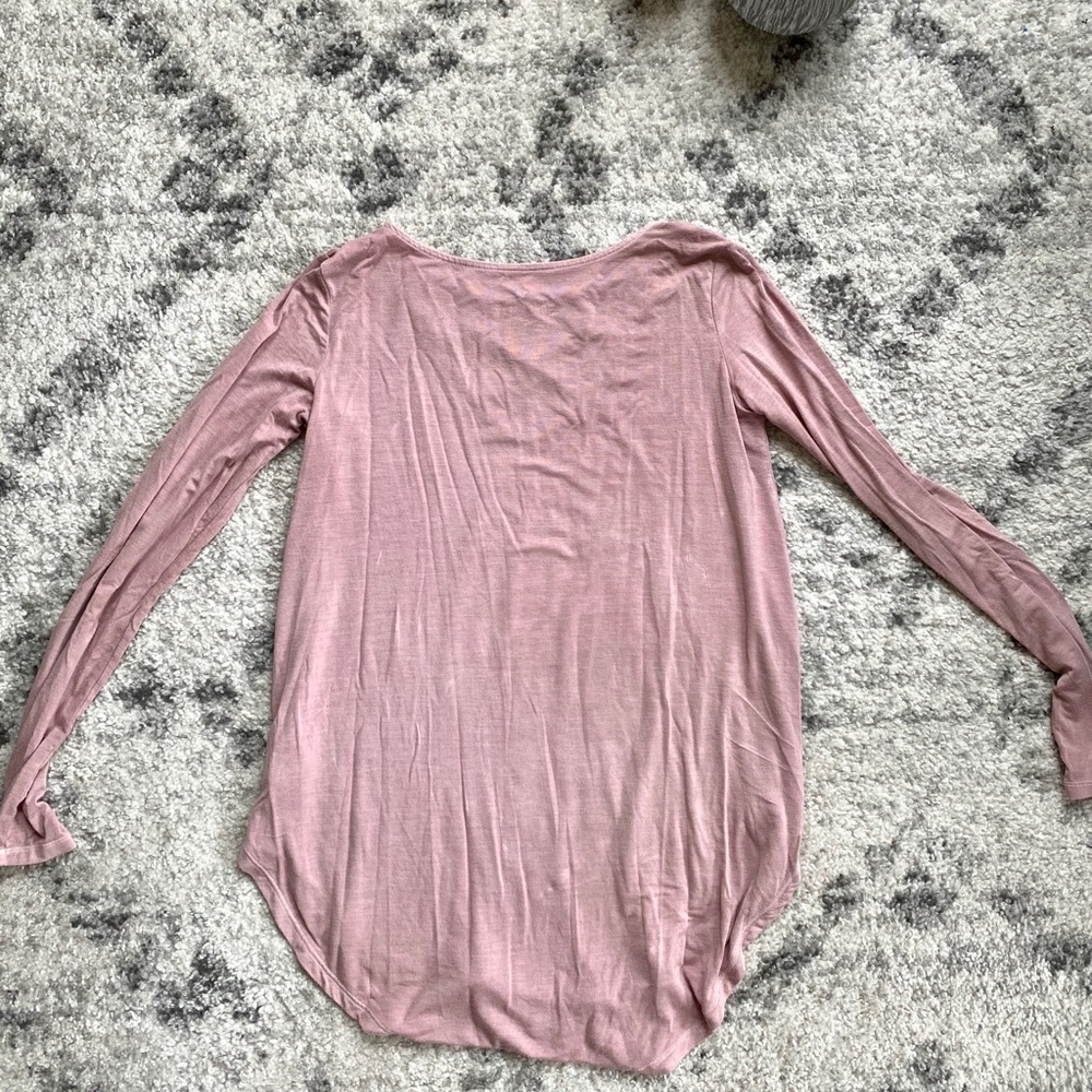 American Eagle soft&sexy Pink Long Sleeved Tee - Picture 4 of 4